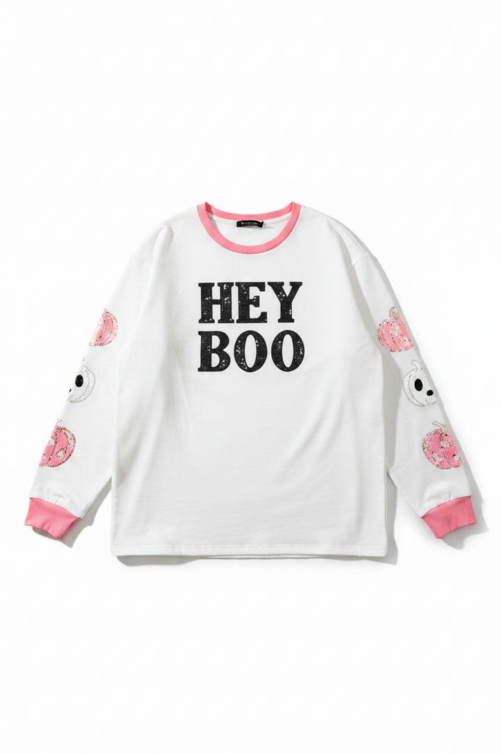 Hey Boo Sweater Shirts