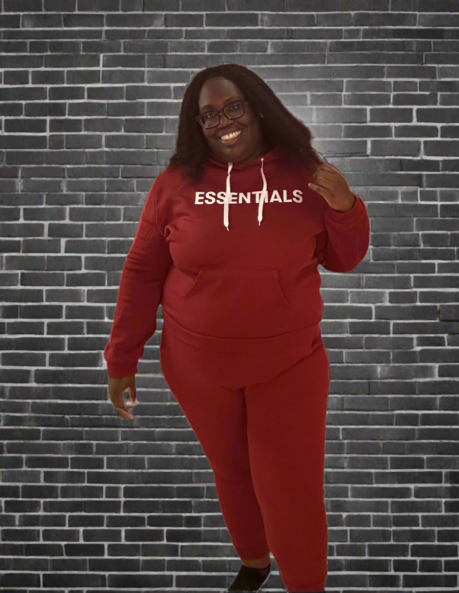 Essentials Are A Must Long Pants Sweat Set