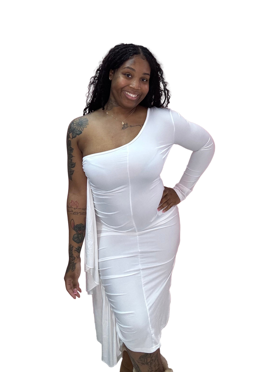 Cold Shoulder Vibes Ruffled Elegant Dresses