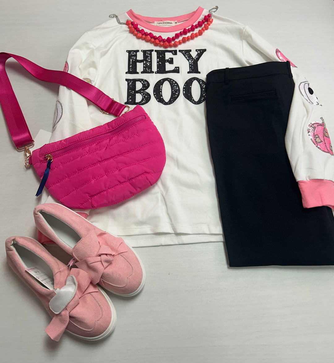 Hey Boo Sweater Shirts