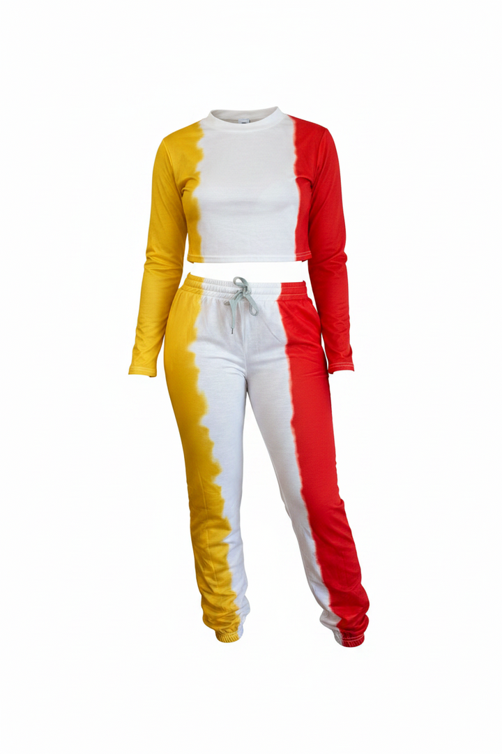 Tie Dye Long Pants Sweat Sets