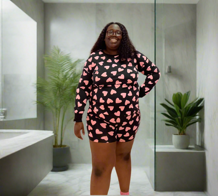 Pretty In Pink Short Pants Pajama Sets