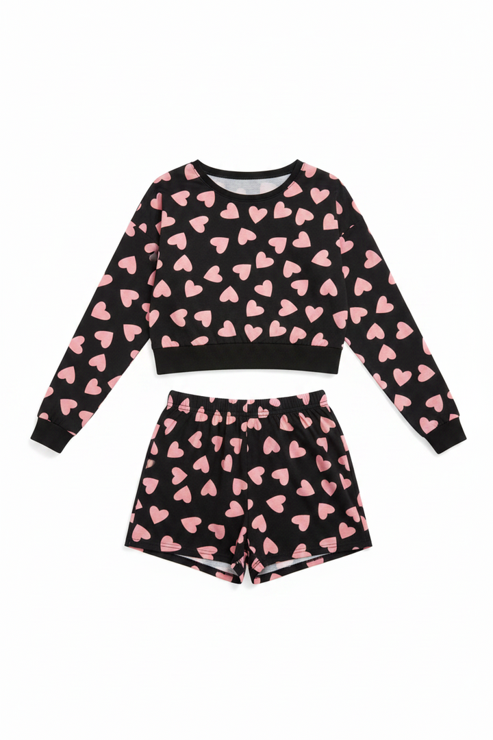 Pretty In Pink Short Pants Pajama Sets