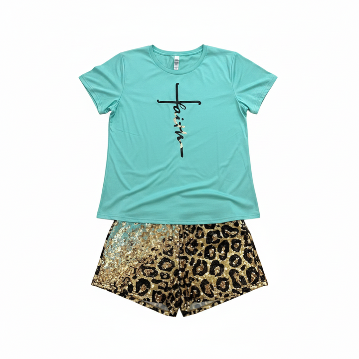 Faith Filled Pajama Short Pants Sets