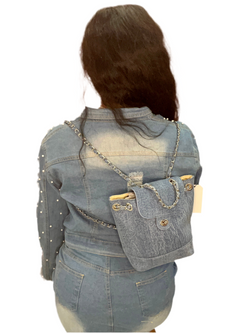 Denim Fashion Backpacks