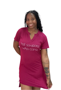 “Tell Someone” Jersey Nightshirts