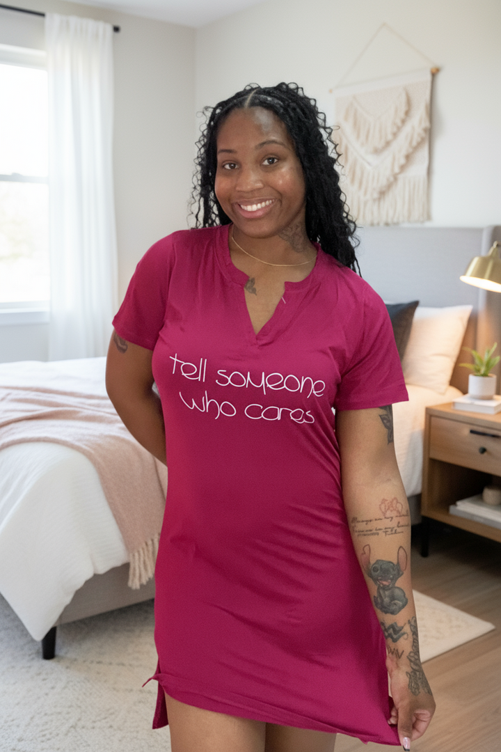 “Tell Someone” Jersey Nightshirts