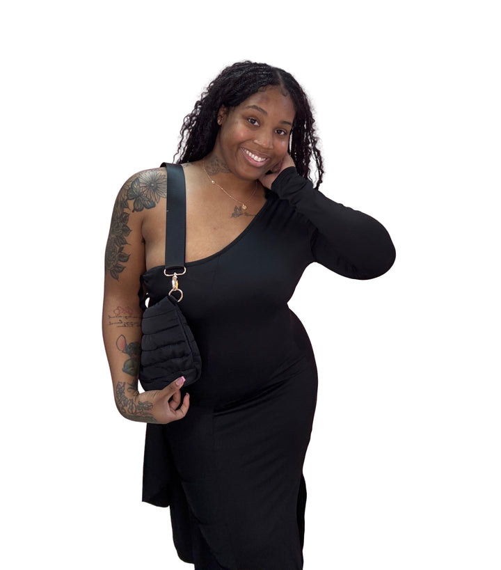 Cold Shoulder Vibes Ruffled Elegant Dresses