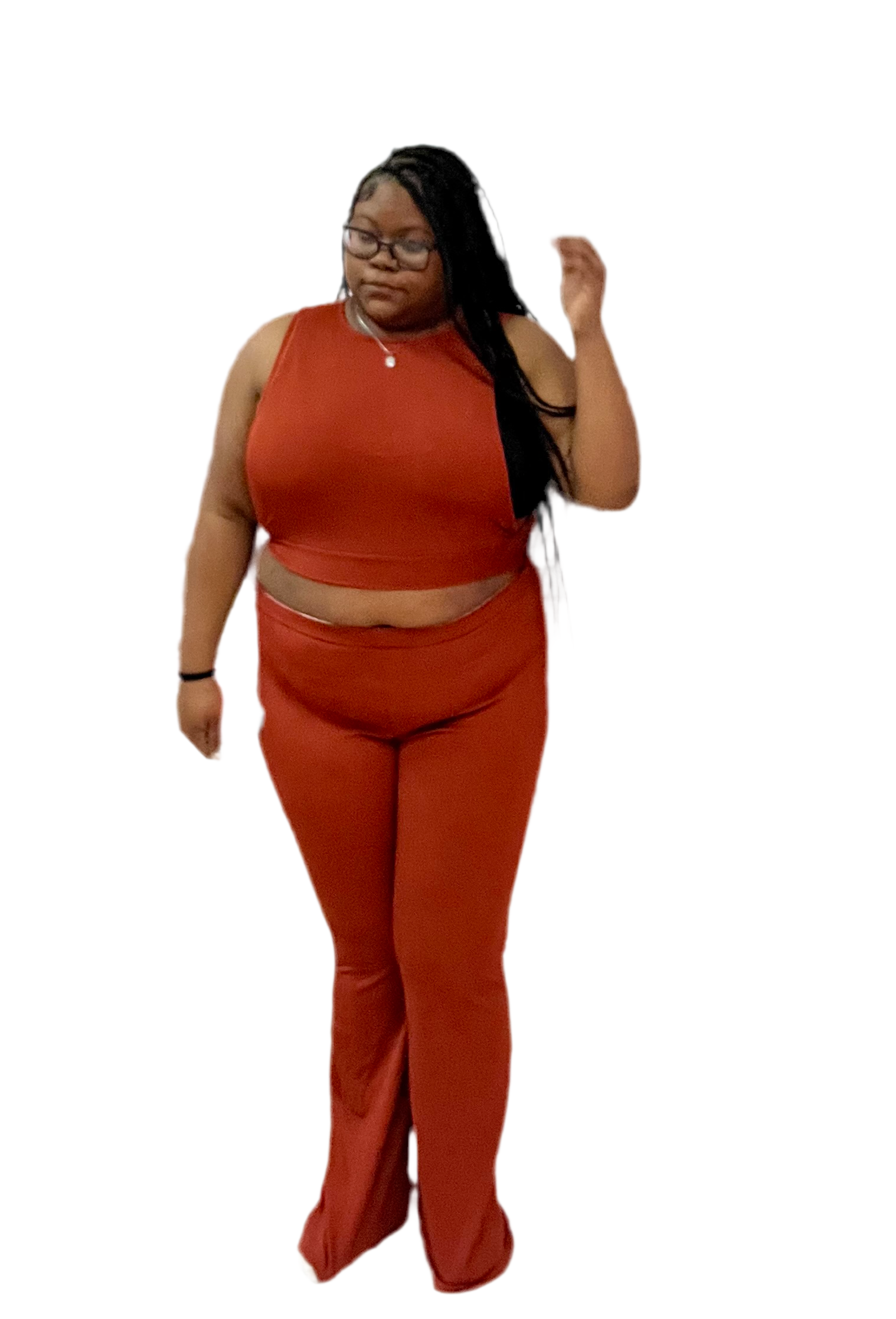 Shoulder Vibes Long Pants Sets