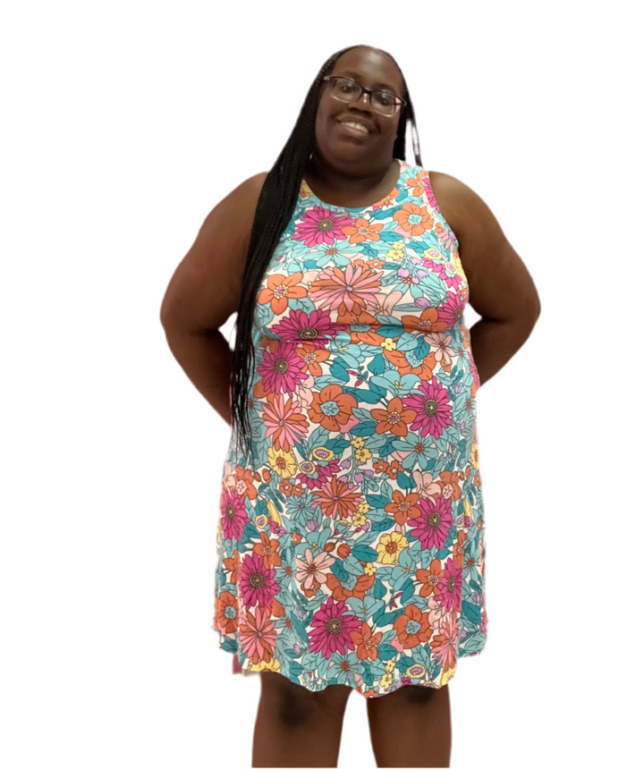 Scooby Flower Midi Dress
