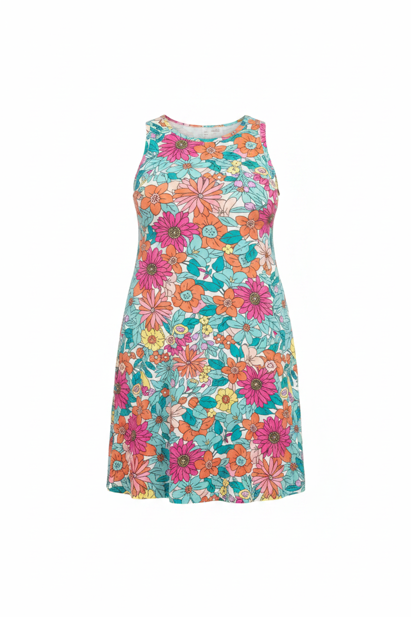 Scooby Flower Midi Dress