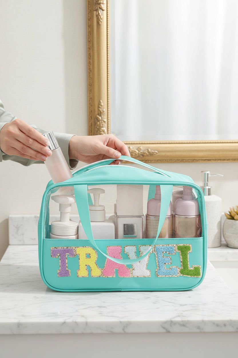 Love to Travel Cosmetic Bags
