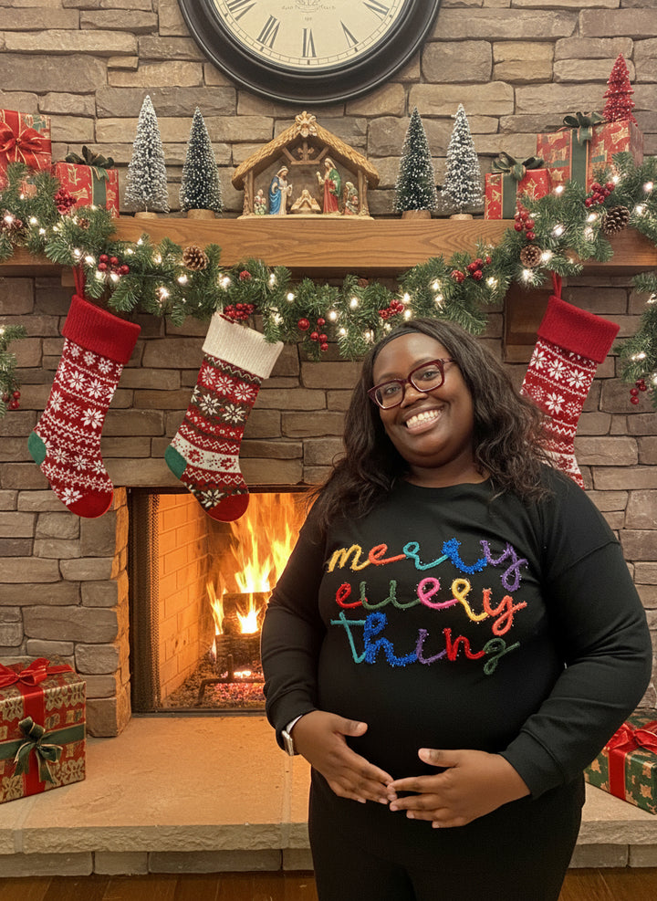 Merry Everything Graphic Sweatshirts