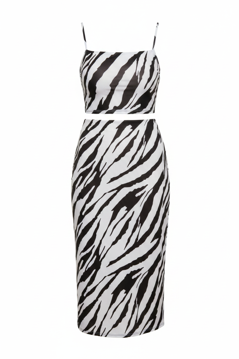 Zebra Print Love Skirt Sets