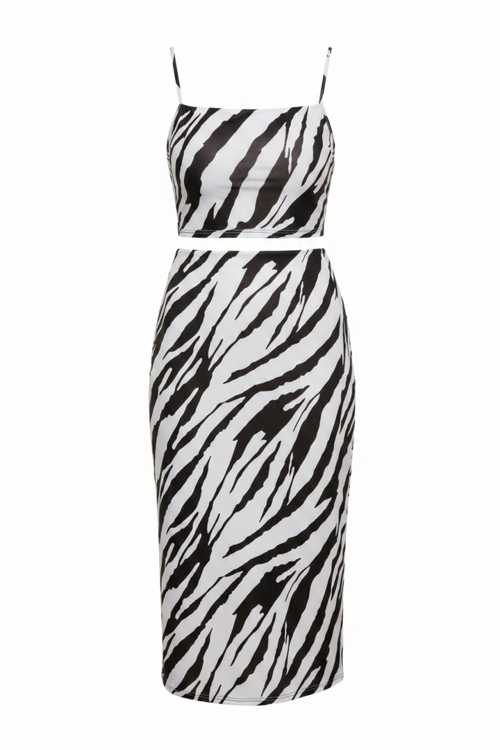 Zebra Print Love Skirt Sets